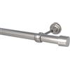 Sento Kit Bastone per Tende in Metallo 25mm Acciaio Inox Montaggio a Muro 140 cm (1x140cm) ALBANA