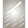 Bellanny Plafoniera LED 30cm 10W LED Luminaire, 1200LM Lineare Lampada da soffitto 4500K Bianco Neutro Moderna Tubo Neon LED Sottopensile per Cucina Ufficio Garage Officina Giardino Barra,10Pack