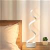 Mengjay Lampada da Tavolo a Spirale LED, Luce Notturna Bambini, Protezione Degli Occhi, Decorativa, per Soggiorno Camera da Letto, Bianco