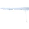Falconieri Scorri Tenda a Corda Bastone per Tenda a Parete o Soffitto in Alluminio estensibile Binario Professionale (76 cm x 122 cm)