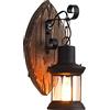 MEHOOSPVN Lampada da parete vintage retrò E27 lampada retrò lampada da parete vintage industriale illuminazione rustica lampade da parete filo portico giardino luce industriale lampada da parete in