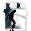 Nichiyo Michael Jackson Set di biancheria da letto - Copripiumino e federe, in microfibra, stampa digitale 3D, set di 3 pezzi (copripiumino + federe) (9, King 220 x 240 cm)