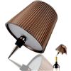 Generico Lampada per Bottiglia Senza Fili, Lampada Bottiglia LED Ricaricabile con Lampada da Tavolo Touch a 3 Colori Dimmerabile per Ristorante, Bar, Casa, Ufficio (Marrone, 1 Pezzo)