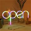 STHomedeco Open LED Neon Sign, Custom Open Neon Light Sign for Business Store, Bar, Cafe, Restaurant, Hotel, Party, Game Room Decoration (Colorato)