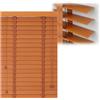 Generic Tende Veneziana in Legno massello Veneziana Oscurante 45/60/80/100/125/140/160cm Tende Veneziane Legno per Interno ed Esterno, Tende Orizzontali da Lamelle 5cm per Ufficio e Casa Adatte(Light Brown)