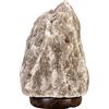SUPERBUTELKI.PL Lampada di cristallo di sale, Lampada di sale dell'Himalaya, Naturale e unica, Varie dimensioni trasversali e longitudinali, Un'elegante composizione fatta di sale dell'Himalaya (Grigio, 3-5kg)
