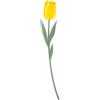 VESTA Fiore decorativo Funny Flowers - Tulipano - 10,4xH59 cm - Cristallo acrilico - Made in Italy