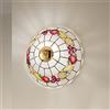 Perenz Plafoniera Madreperla Decorato Multicolor 2 Luci D. 30 Cm