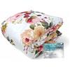 Tex family Trapunta Fiocco Sanderson Fiore Delicato Rosa - Invernale 300 gr/mq, Microfibra Morbida, 4 Punti Calore - Made in Italy - Cm. 260x260
