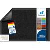 Floordirekt Zerbino Rhine - tappeto lavabile e resistente - zerbino con retro antiscivolo - zerbino per ingresso (nero, 60 cm x 180 cm)
