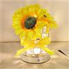 TOWEBOORY Lampada Touch a Forma di Fiore di Girasole, Lampada Girasole LED Luce D'atmosfera Ricaricabile Tramite USB, 3 Colori, per la Decorazione Dell'ufficio del Soggiorno di Casa (A)