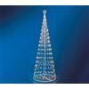 CLICLED Albero Natale Luminoso Interno Esterno 2M Giochi Luce Bianco Puntale Stella Luminosa