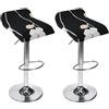 uyeoco Stampato Coprisedile per Sedia da Cucina da Bar Senza Schienale 4/2/1 Pezzi, Copri Fodera Sgabello da Bar Quadrato Elasticizzato(#16,2PCS)
