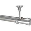 Sento Kit Bastone per Tende in Metallo 25/19mm Acciaio Inox Montaggio a Soffitto 420 cm ALBANA