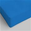SpazioTessile - Lenzuolo con Angoli Una Piazza e Mezza Certificato Oeko-Tex, Lenzuola Una Piazza e Mezza Cotone con Elastico, Biancheria da Letto Made in Italy - 120x210cm, Angolo H25cm, Avio