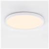 Planetitaly Plafoniera Tonda Moderna Impermeabile IP44 LED 32W Luce 3 STEP resa 243W Lampada Soffitto Parete Bagno Garage 38cm Alimentazione 230V (32W)