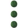 QOKLIYUI 3 Set di La Simulazione a Bassa Manutenzione Lascia la Palla d'erba Versatile e realistica Durevolezza di Lunga Durata Plastica Verde Ecologico 25 cm, Verde 25 cm 3Insieme