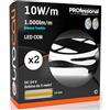Eurocali 2x Striscia LED Monocolore LED COB 50W - Bobina da 5 metri - 1000 lm/m da interno - Luce Bianco Freddo 6400K - Fascio Luminoso 120°
