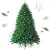 RELAX4LIFE Albero di Natale 150/180/225cm, Abete Natalizio con 600/1250/1968 Rami Folti, Albero di Natale Realistico con Supporto in Metallo per Casa, Ufficio e Negozio (180cm, Verde)