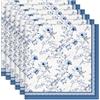 Arquiel Tovaglioli Rose Blu Set di 6, Tovaglioli di Stoffa 100% Cotone Riutilizzabili Morbido Tovaglioli da Tavola Perfetto per Feste, Casa, Cucina, Caffè, Ristoranti, Matrimoni(45×45cm)