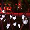 SUAVER Catena Luminosa Esterno Solare, 5.3m 20LED Cuore Luci Solari da Giardino Impermeabili Luci da Esterno Giardino 8 Modalità Luci per Pergola Balcone Terrazza Matrimonio (Bianco)