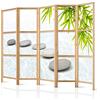 murando - Paravento da Interno 225x172 cm XXL Spa Zen Oriente 5 Pannelli Divisori Stampa Unilaterale su Tela in TNT Separe Divisorio per Ambienti Ufficio Paraventi Decorazioni Legno Elegante