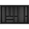 ORGA-BOX Portaposate Junker Slim 725 x 476 mm grigio lava con struttura perla per armadi 80 cm portaposate da cucina SO SLIM