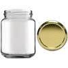Firmadigaranzia srl VASETTO in vetro per MIELE 500 g -390 ml - Conf. da 24 pezzi - Vaso per confetture e conserve Alveare da 500gr - Vasetti per apicoltori da 500gr