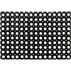 Olivo Tappeti OLIVO.Shop | Zerbino Robusto in Gomma per Esterno, Drenante e Antiscivolo, Tappeto a Griglia per Pioggia, Varie Misure (100x150 Latex Nero)