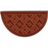 emmevi Zerbino Ingresso Vellutato 40x70cm Tappeto Antiscivolo Lavabile MOD.Gold Dis_11 SEMILUNA Arancione