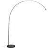 Qazqa Booglamp XXL - Lampada da terra arco Moderno - 1 luce - L 1820 mm - Acciaio - Moderno - Soggiorno