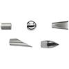 TENDAGGIMANIA Coppia TERMINALI Finali per Bastone Tenda Diametro 20 MM, in Metallo, Completi di chiavetta Fissaggio, Misura: Sfera, Colore: Cromo Lucido