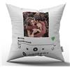 AL PRODUCTION Cuscino Personalizzato con Foto Spotify 40x40 cm - Codice Musicale Scannerizzabile per la Tua Canzone con Titolo e Autore - Idea Regalo Uomo e Donna Compleanno - Made in Italy