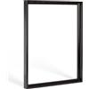 Bildershop-24 Cornice per fughe ombreggiante Lemgo per telaio della barella e tele, nero (lucido), 60x80cm