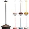 ZTMHRG Moderna Lampada da Tavolo Senza Fili in Alluminio, lampade da scrivania a LED Ricaricabili USB sfioramento Luce Notturna Portatile per la Camera da Letto casa e Patio(Black)