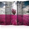 murando - Paravento Decorativo Monofacciale Alberi 225x172 XXL 5 Pannelli Divisori - Stampa su un Lato su Tela in TNT - Separe Divisorio per la Casa Simpatici Legno - Prato c-C-0268-z-c
