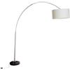 Qazqa Booglamp XXL - Lampada da terra arco Moderno - 1 luce - L 2070 mm - Acciaio - Moderno - Soggiorno
