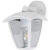 VR VETRINEINRETE Vetrineinrete® Applique lanterna da parete per giardino facciate lampada da muro bianca E27 IP44