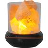 Generic Luce notturna in pietra di sale di cristallo 7 colori lampada di cristallo portatile USB diffusore di oli essenziali per auto casa ufficio camera da letto decorazione desktop