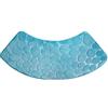 WAZUBC Tappetino da Bagno Curvo a Forma di Ventaglio, Tappetino da Bagno Antiscivolo Lavabile Assorbente Morbido e Confortevole Tappetino da Bagno Angolare per Doccia Circolare (Blu Chiaro)