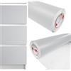 DecoMeister Pellicola Adesiva tinta unita per Mobili 100x500 cm - Carta Adesiva Lavabile per Cucina e Bagno - Facile da Applicare - Ideale per Rinnovare Armadi, Tavoli e Porte - Grigio chiaro Opaco