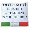 Tata Home Piumino 4 Stagioni Piazza Mezza in Morbida Microfibra Doppio Piumone Unibile con Bottoni per Sacco per Tutte le Stagioni Misura 200x200 cm Made in Italy Mod. Dolomiti