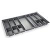 ORGA-BOX® IV UNIVERSALE Portaposate da cassetto tagliabile argento grigio da 90 (473,5 x 826 mm)