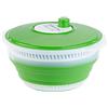 Rosenstein & Söhne Salad Spinners - insalatiera pieghevole: Pieghevole XL- Insalatiera, Manovella e alta trasmissione, 5 litri (centrifuga per insalata salvaspazio, setaccio, insalata)