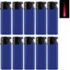 Sepilo Accendino turbo Calidas rosso turbo fiamma gas accendino ricaricabile antivento (blu - 10 accendini)