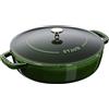 Staub 40511 - 479 - 0 - Casseruola con, in ghisa, basilico, 24 cm chistera
