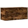 vidaXL Contenitore Rovere Fumo 100x42x46 cm Legno Multistrato, cesta portaoggetti, Scatola Porta Giochi, cesta Porta Giocattoli, Scatola Porta Coperte