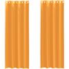 vidaXL Tende in Voile con Occhielli 2 pz Arancio 140x260 cm, Tenda a Rete, Tenda Trasparente, Voile per Finestra, Trattamento Finestra