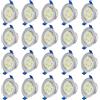 UISEBRT 6 Faretti Led da Incasso ultrasottili,20x3W da soffitto e per l'illuminazione da interno, Lampada da Incasso per Cartongesso, 230V, 270 Lumen, Trasformatore Incluso, IP44 per cappa da cucina