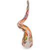 MurArt Corno Portafortuna in Vetro di Murano 28 cm Fatto a Mano Lavorazione Made in Italy soprammobile idea regalo